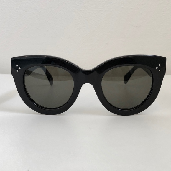 Celine | Accessories | Celine Caty Large Cat Eye Sunglasses Black | Poshmark